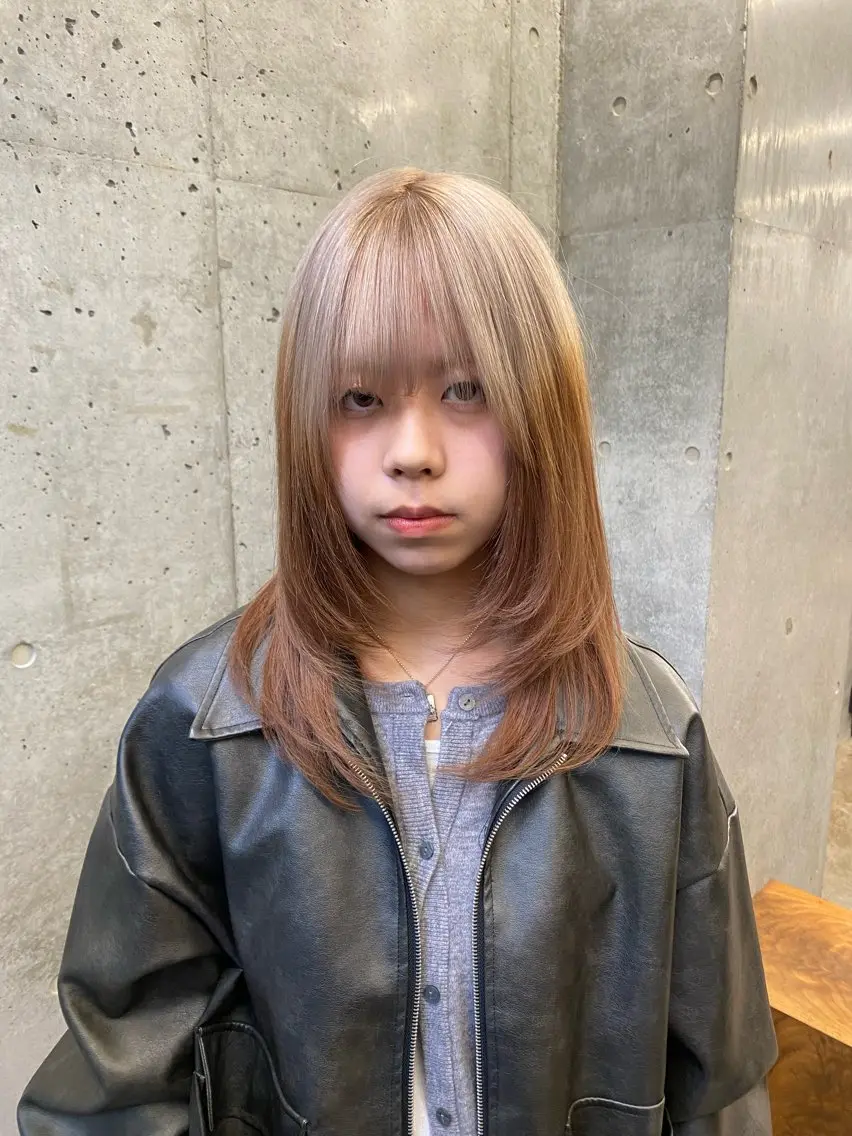 ミディアム カラー ヘアカラー ✨️艶ハイトーン特化 ✨️佐藤望のヘアスタイル