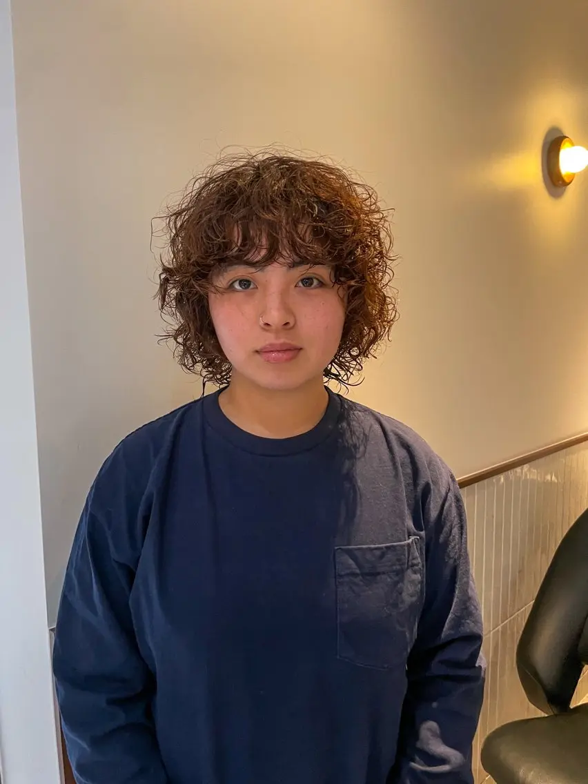 ミディアム カット パーマ 🐶メンズカット SYUMA🐶のヘアスタイル