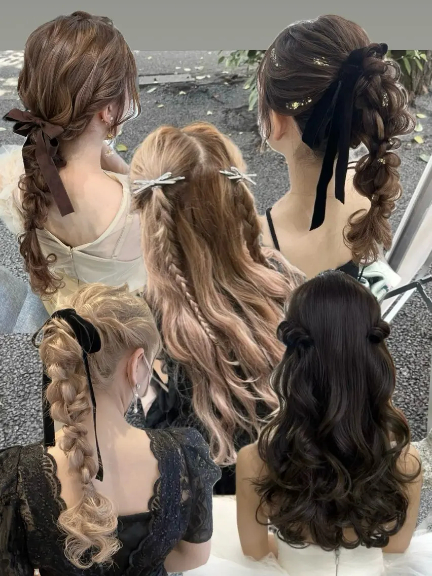 【イベント前に🎀】ふわふわヘアアレンジ🩰🪞💞の写真