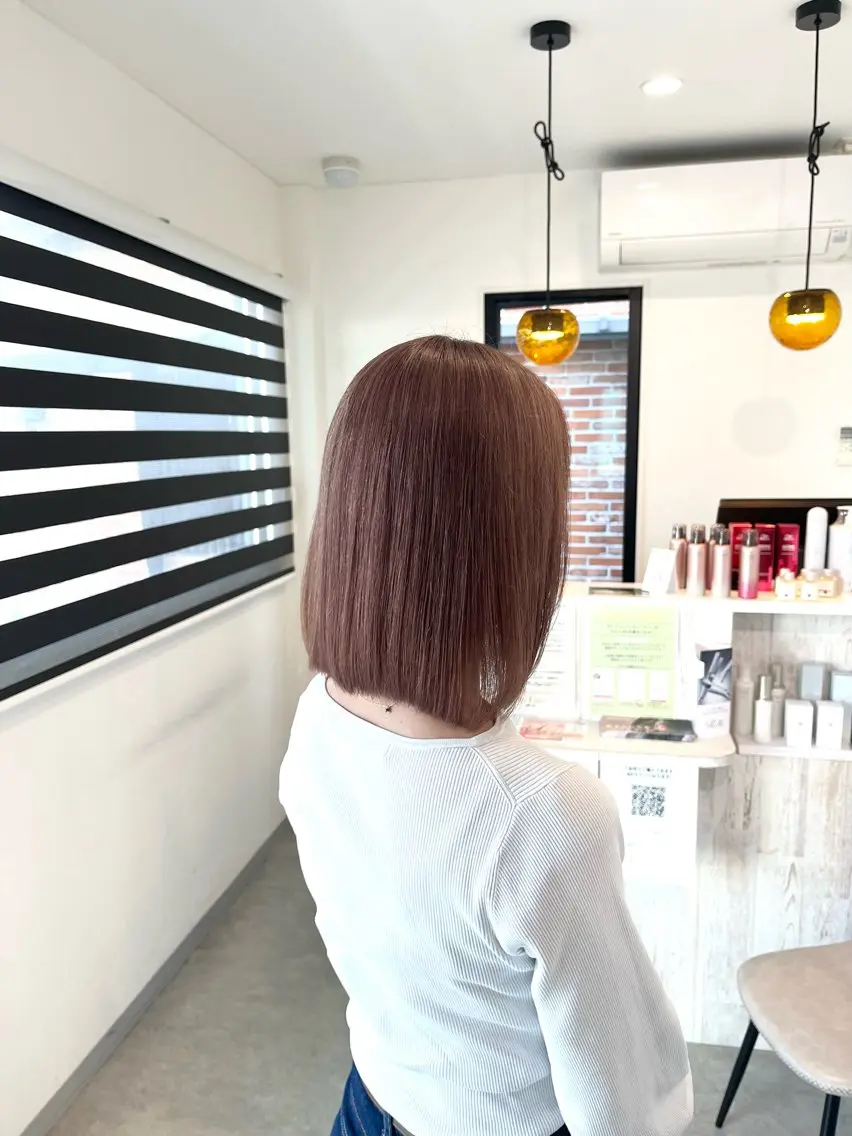 ミディアム カラー ヘアカラー イロアイヘアー Renのヘアスタイル