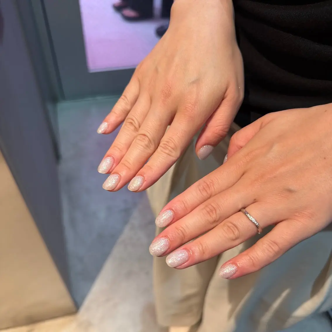 ネイル フラッシュネイル ☘️WOLTOKYO 池袋☘️momohaのネイルデザイン