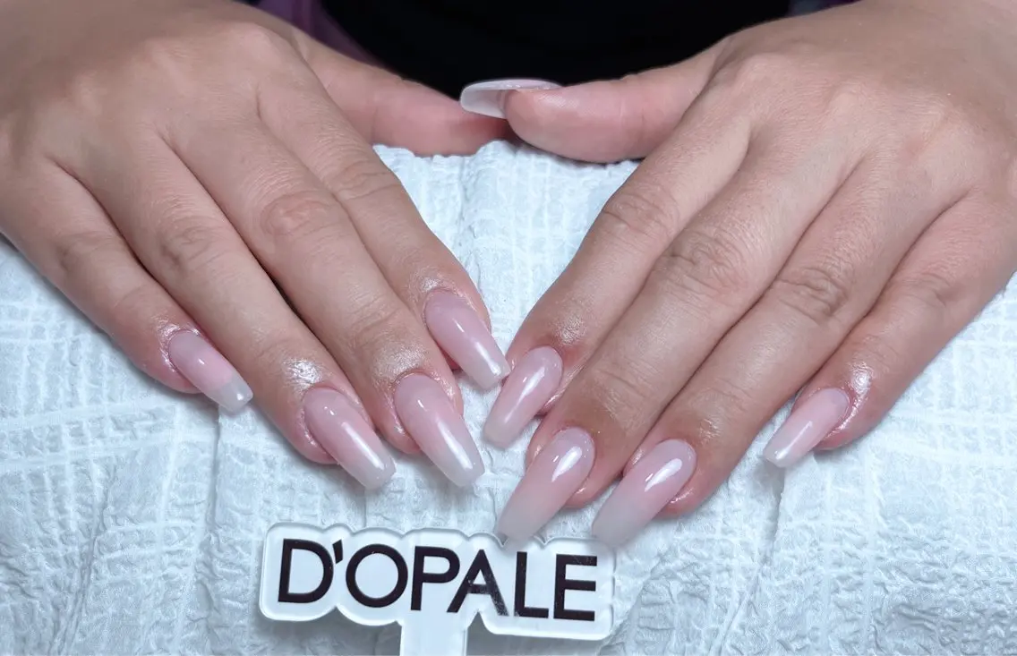 ワンカラー💅 チップ長さ出しワンカラーの写真