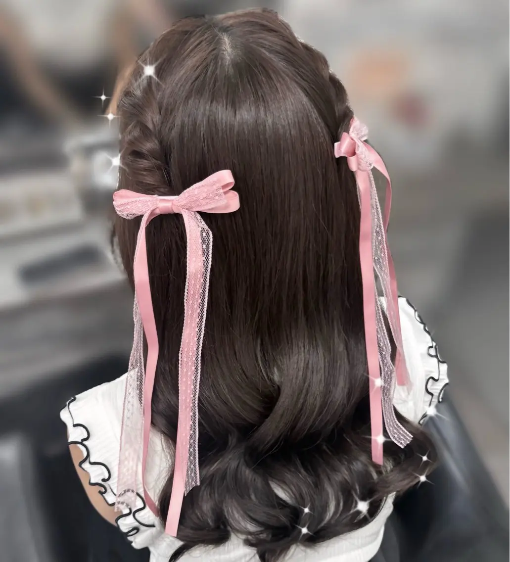 セミロング OZ梅田♡ ゆはなブリーチのヘアスタイル