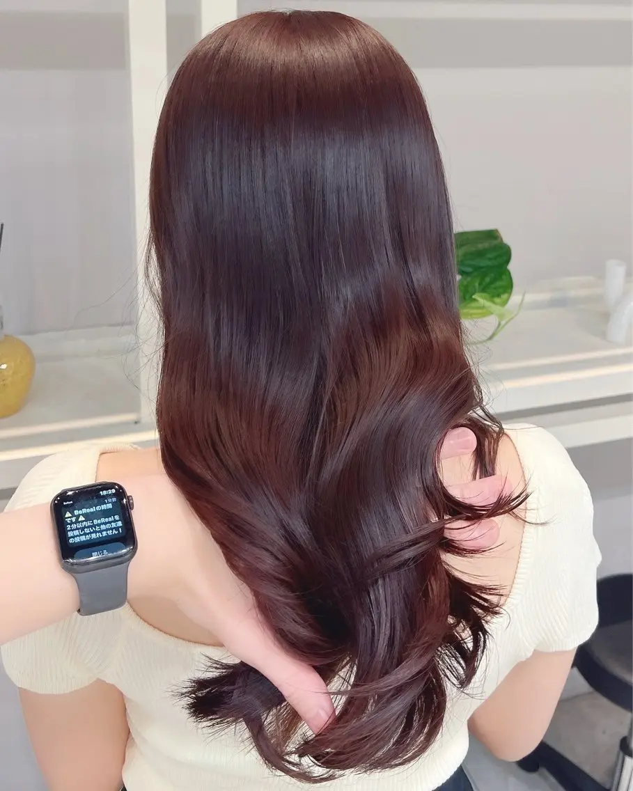 ロング カット ヘアカラー トリートメント 恵比寿韓国レイヤー× 艶透明感カラー大場のヘアスタイル