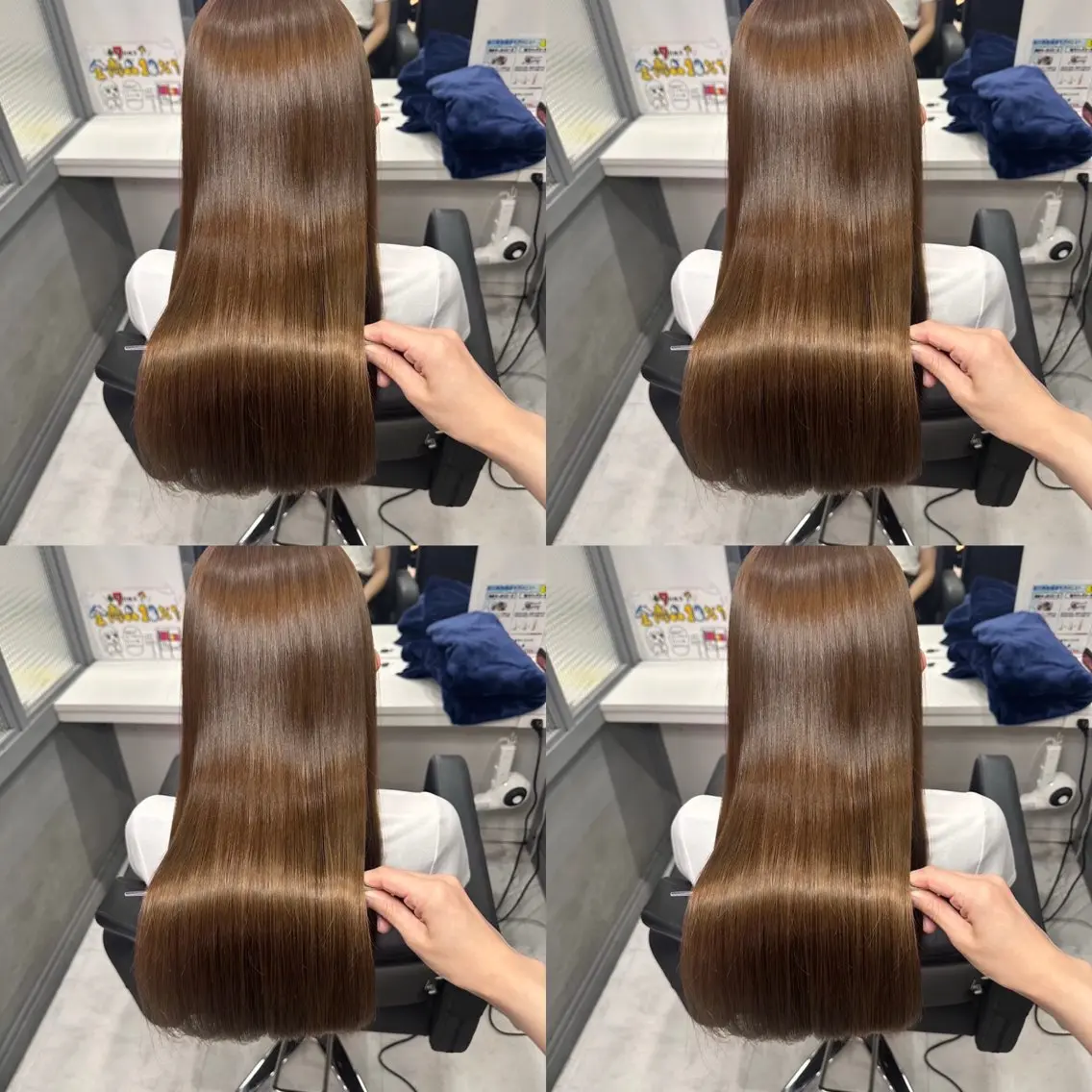 ロング カラー ヘアカラー トリートメント 🦋REISA🦋 エクステ×ハイトーンのヘアスタイル