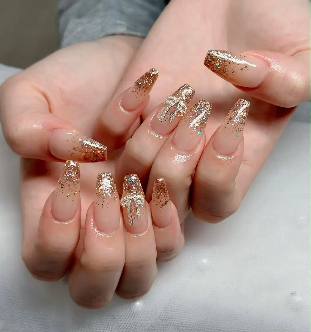 ネイル アートネイル 成人式 ジェルネイル ニュアンスネイル 夏ネイル ハンドネイル neco H.babynailのネイルデザイン