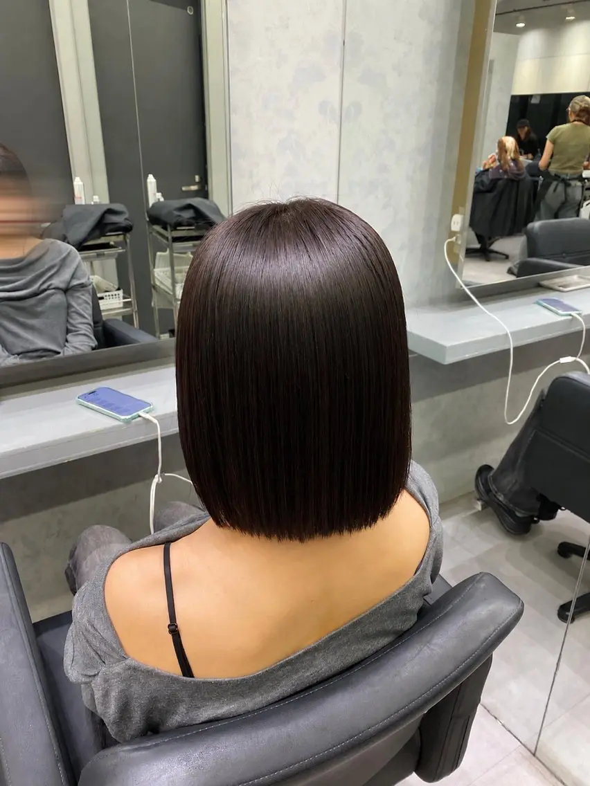 ショート ヘアカラー トリートメント 【elyts】 MISAKIのヘアスタイル