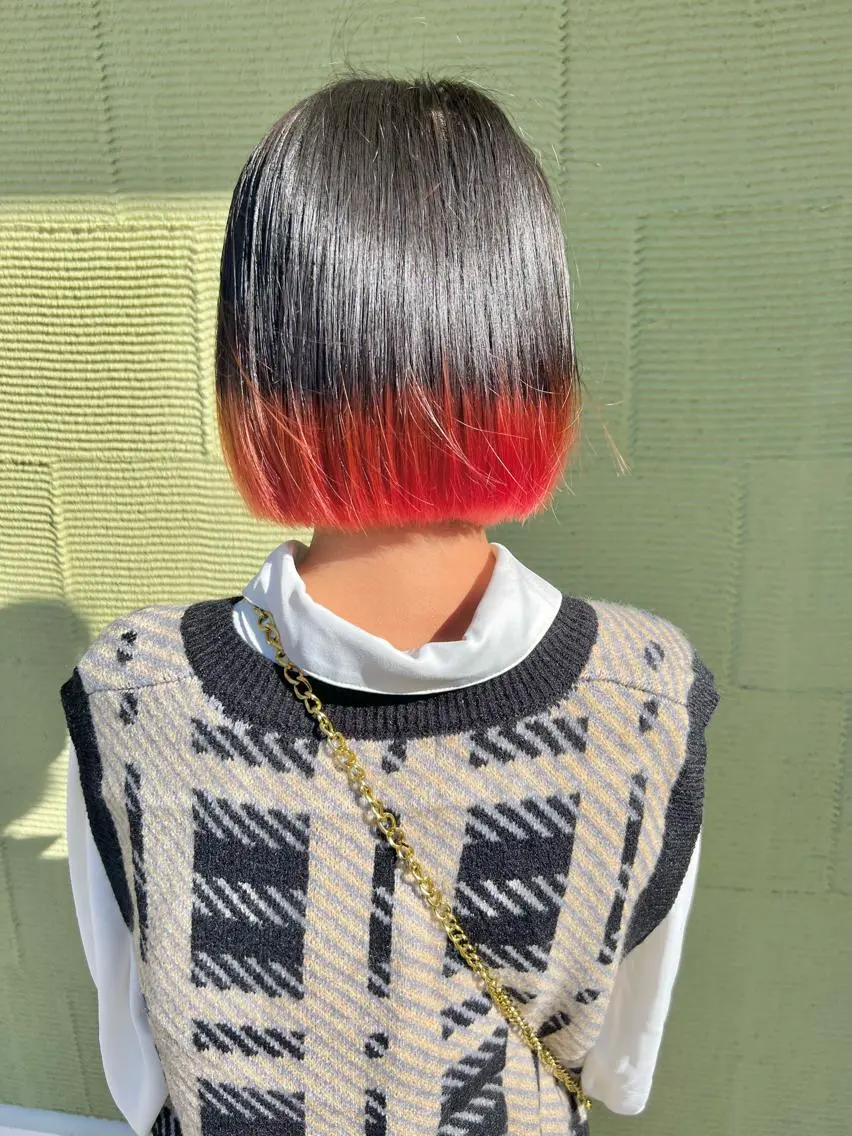 【すそカラーがしたい方】カット+すそブリーチ+カラー+トリートメントの写真