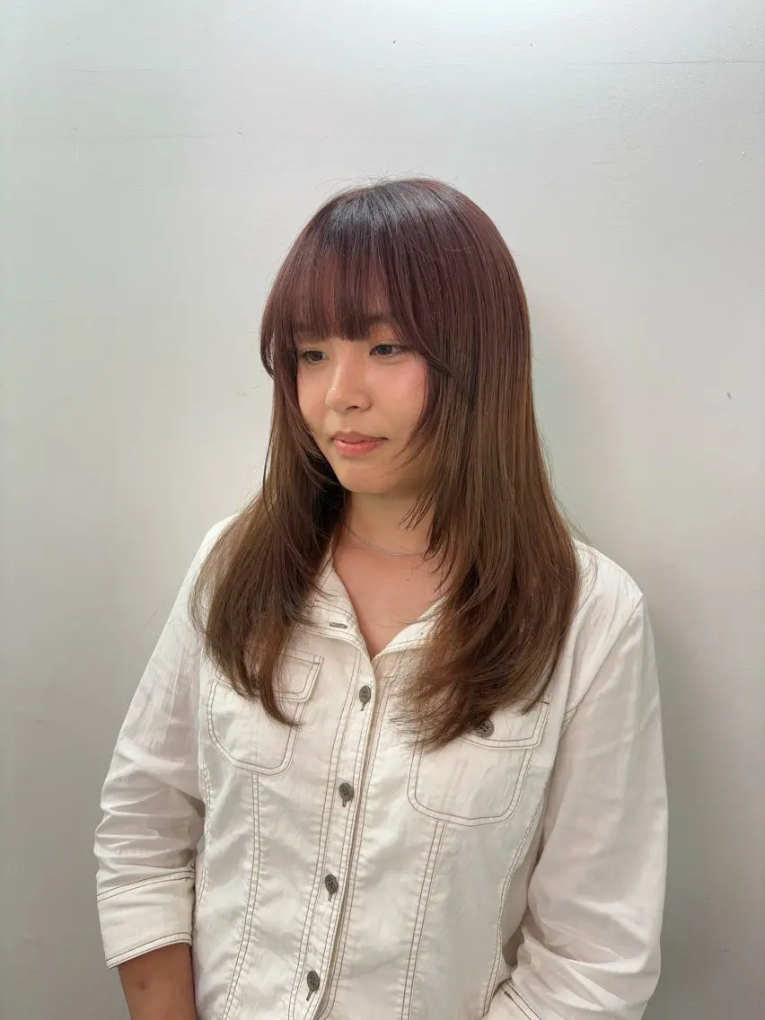 セミロング 🧤高明度ハイトーン 🧤莉音のヘアスタイル