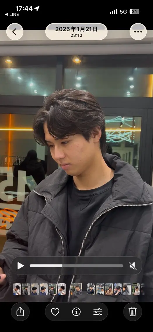 パーマ メンズ カット パーマ トリートメント fifth 山崎 颯人のヘアスタイル