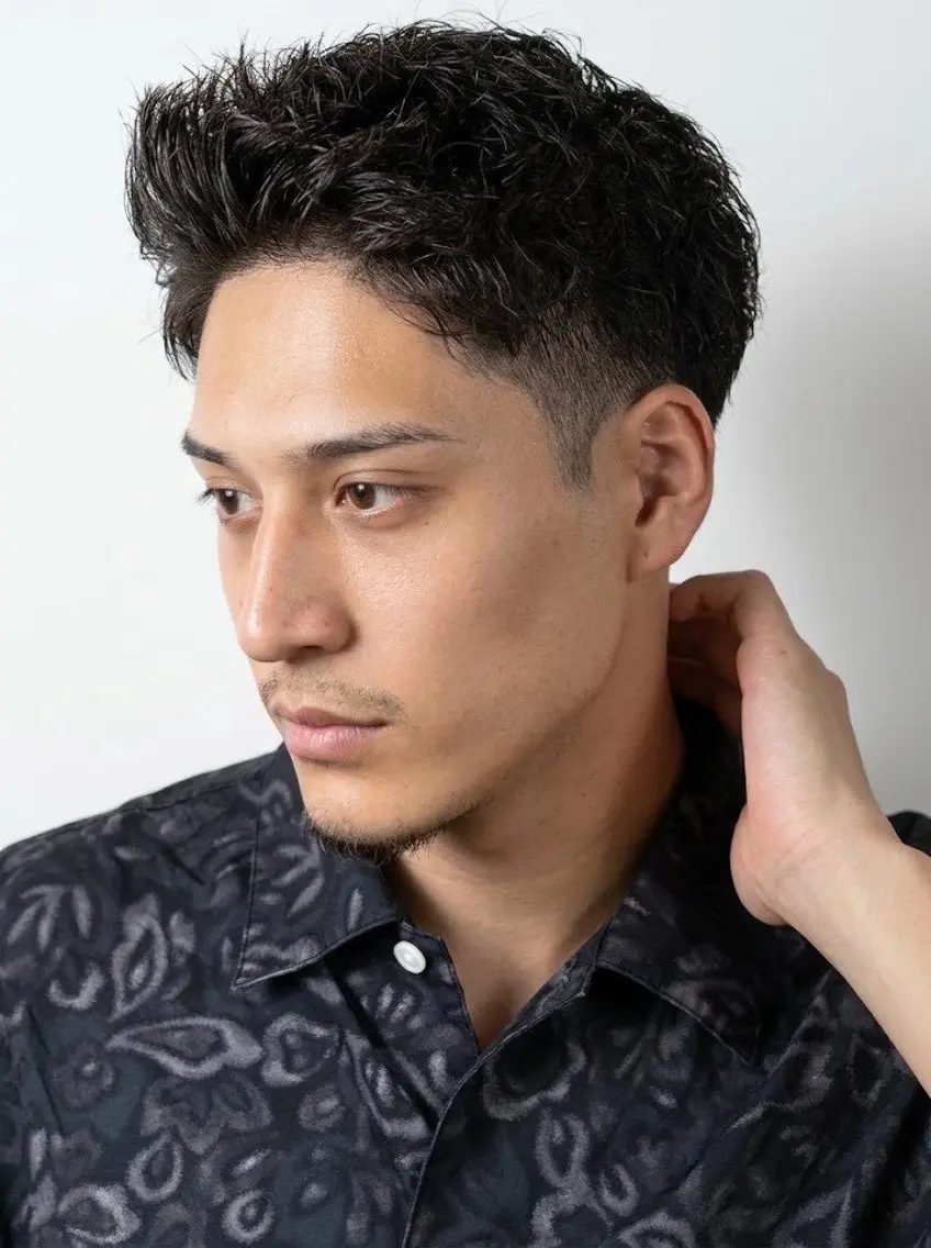 ショート メンズ メンズパーマ ショートヘア Ryu biのヘアスタイル