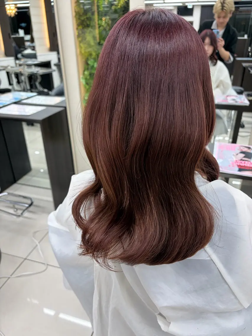 ロング カラー ヘアカラー ツヤカラー/縮毛矯正 ✦イッセイ𓂃⟡のヘアスタイル