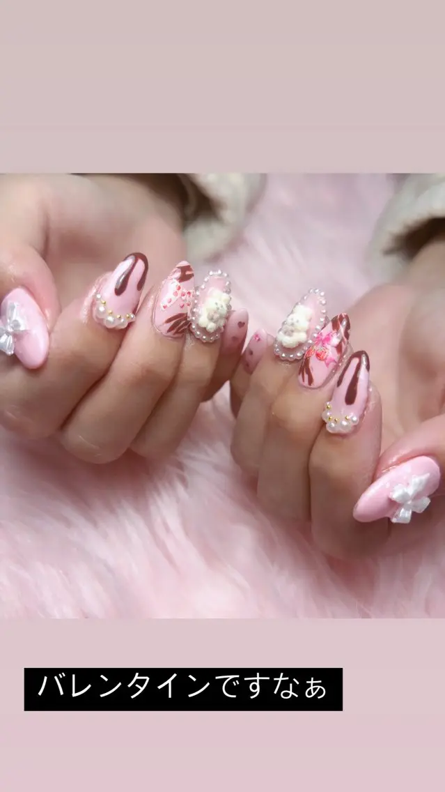 セミロング salon de perlaのネイルデザイン