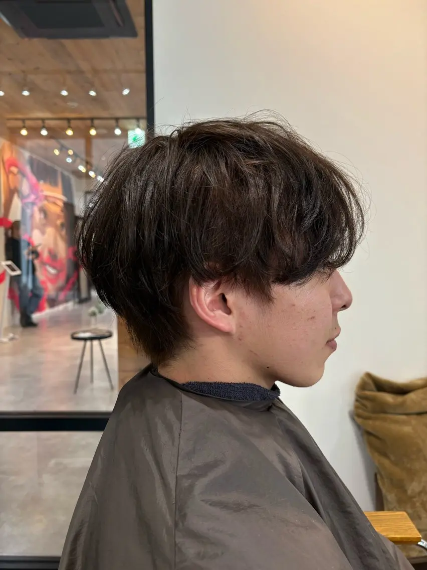 カラー メンズ マッシュ カット ヘアカラー メンズカット クドウユウキのヘアスタイル