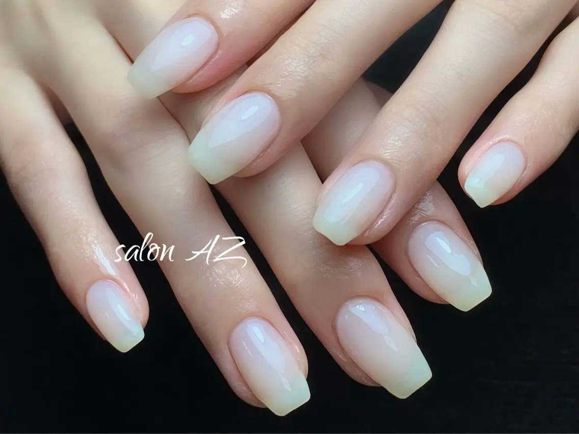 ネイル 持ち込み オフィスネイル スカルプネイル ハンドネイル salon AZ NANAのネイルデザイン