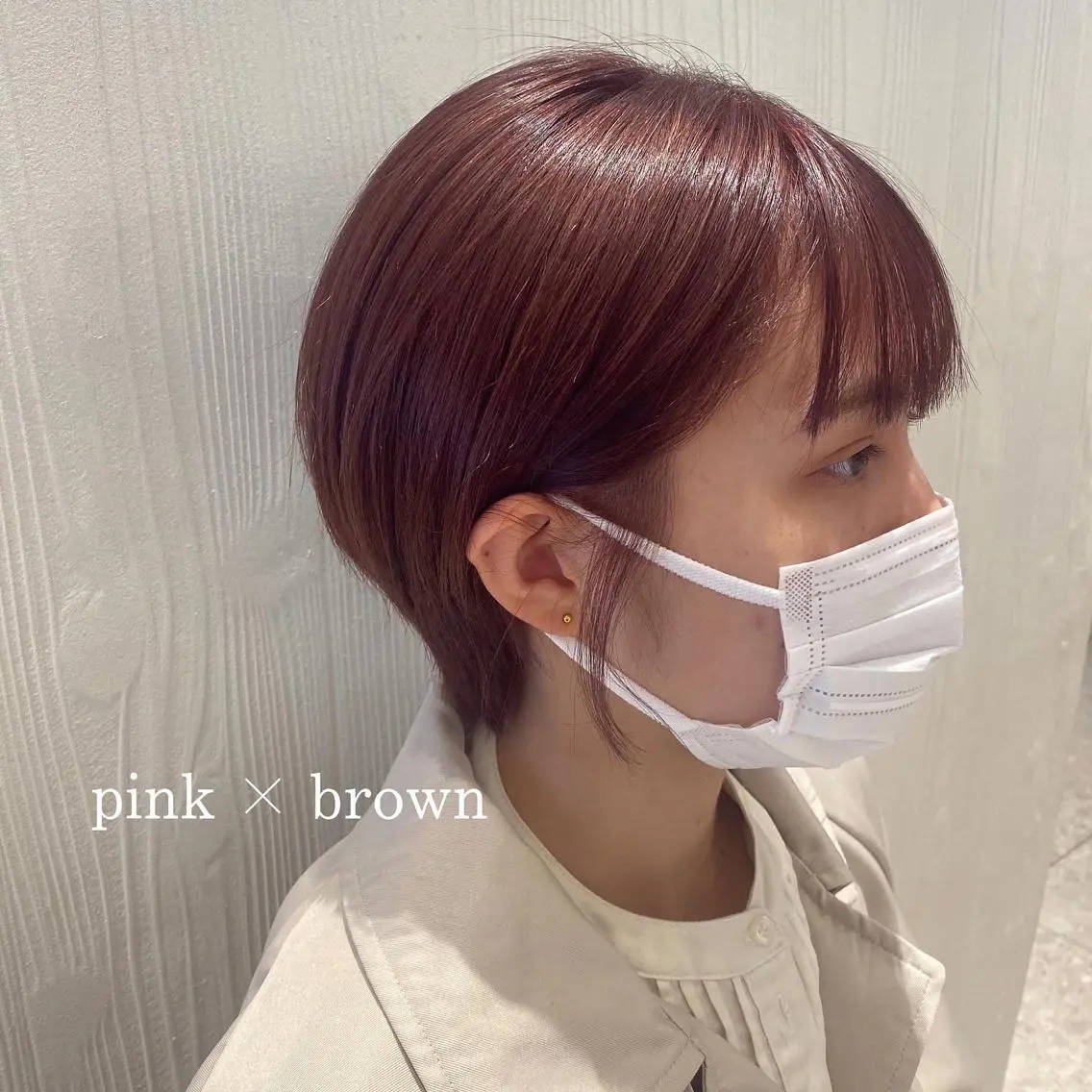 ショート カラー ブリーチ ピンクカラー ヘアカラー インナーカラー☆ 香西茉奈のヘアスタイル