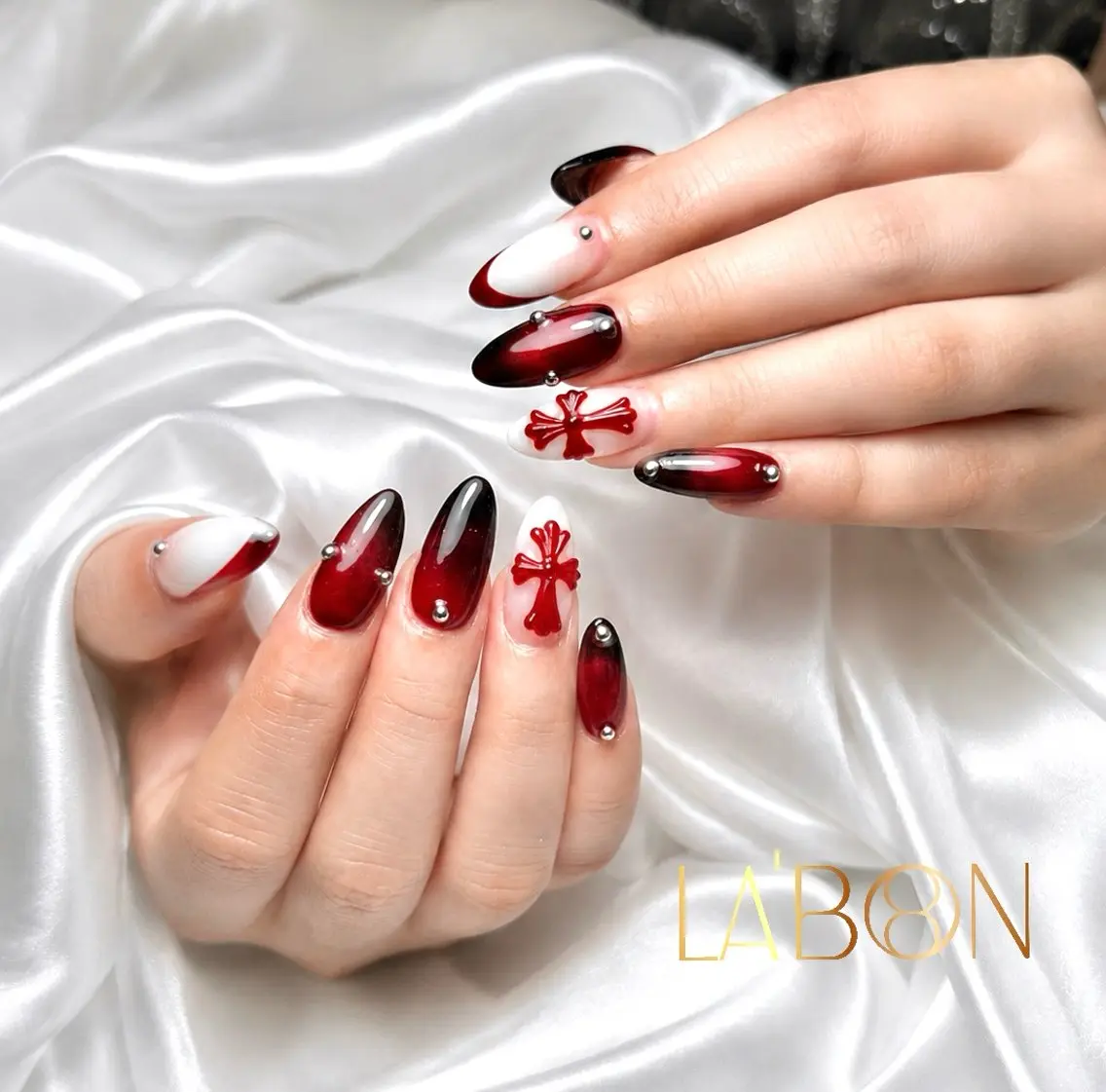 ネイル アートネイル ジェルネイル キラキラネイル 韓国ネイル ロングネイル ハンドネイル Labon Nails Artのネイルデザイン