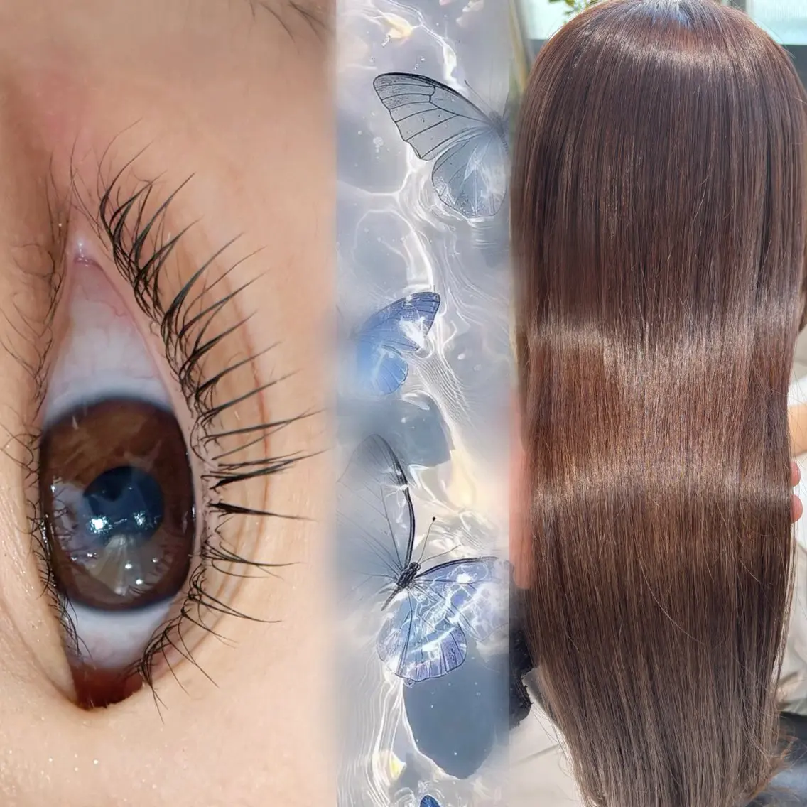 マツエク・マツパ まつげパーマ ヘアカラー Sakuraෆ˚* 透け感ベージュ🥨のマツエク・マツパデザイン