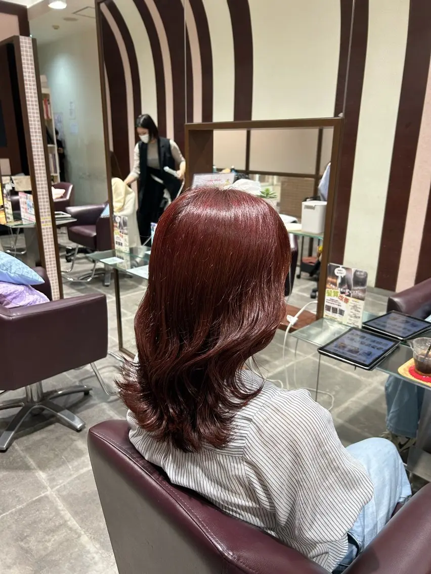 カラー ブリーチ ダブルカラー ブリーチなしカラー LaBless 天王寺RINOのヘアスタイル