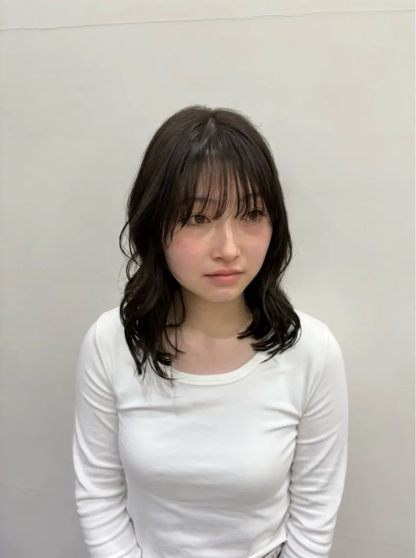 ミディアム カラー 透明感カラー momo / カラー、カットモデルのヘアスタイル