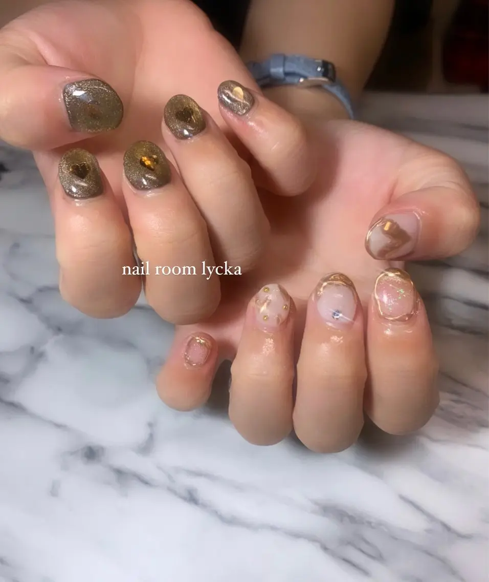 ネイル ネイルルームリッカ 𝐦𝐚𝐲𝐮のネイルデザイン