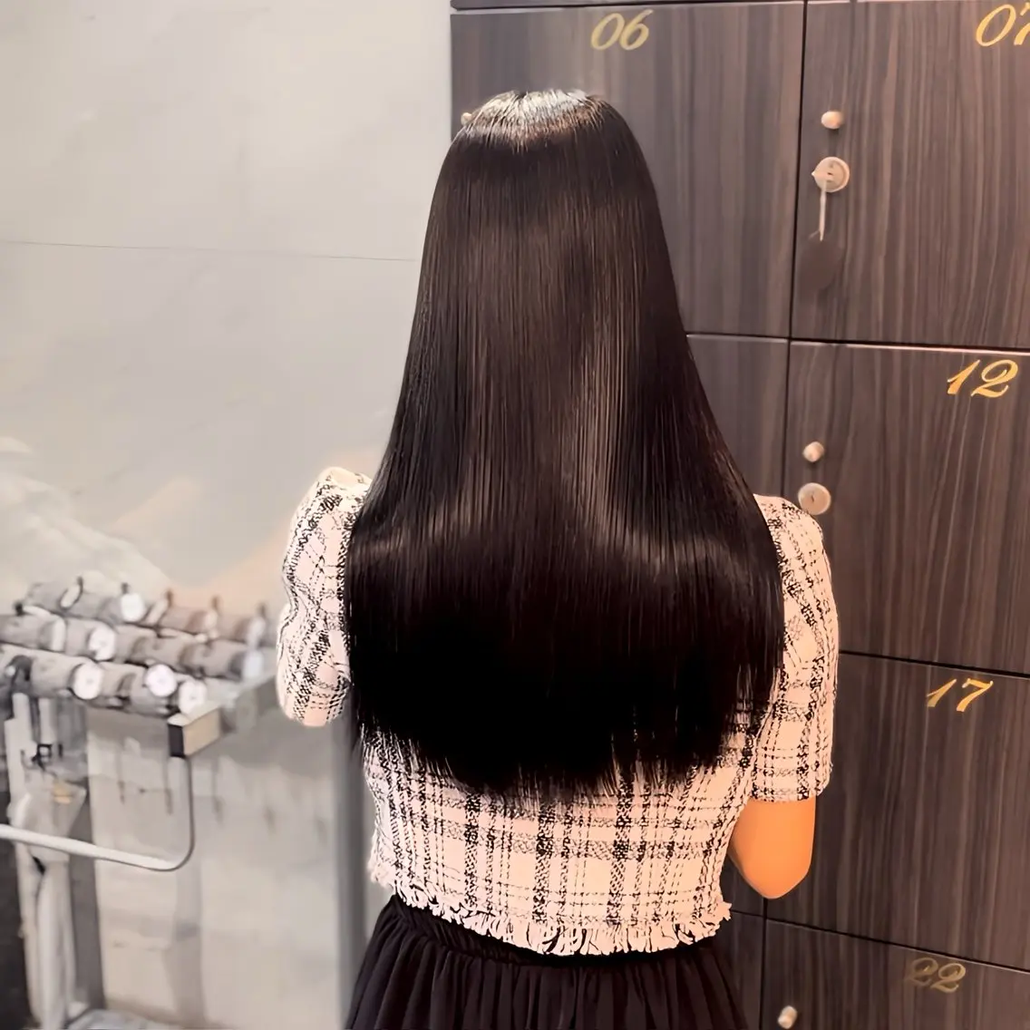 ロング カット ヘアカラー 縮毛矯正 トリートメント 【溝の口の艶髪の神様 】田仲雄大のヘアスタイル