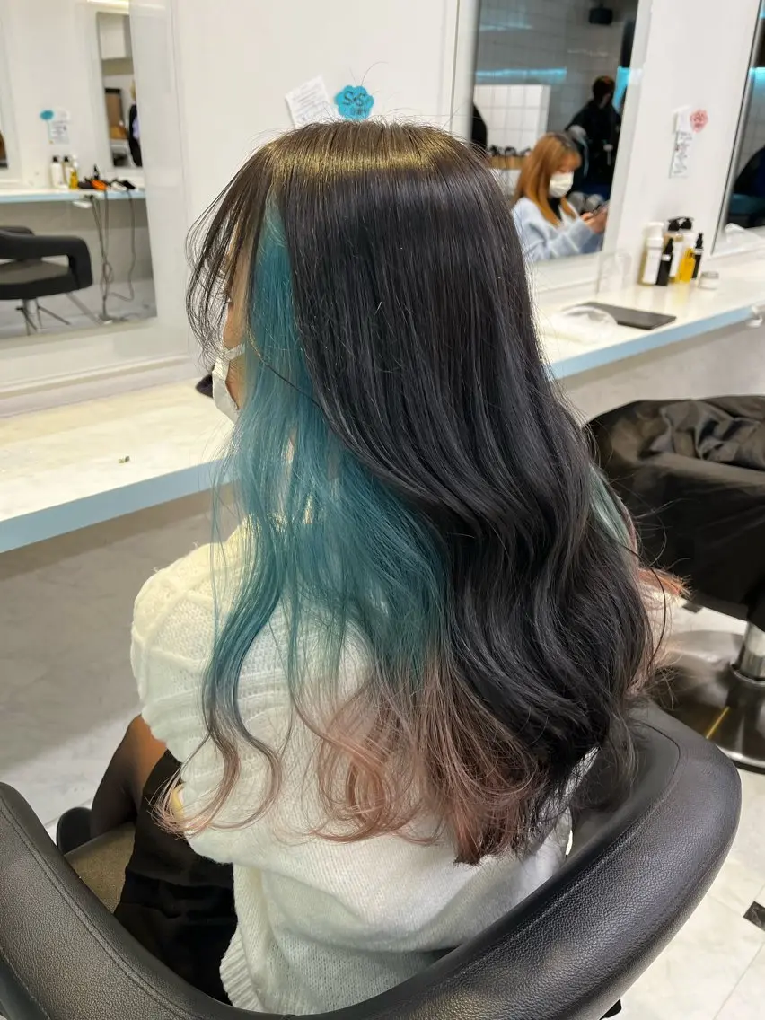 ロング カラー ヘアカラー トリートメント ブリーチカラー 🩵MIZUKIのヘアスタイル