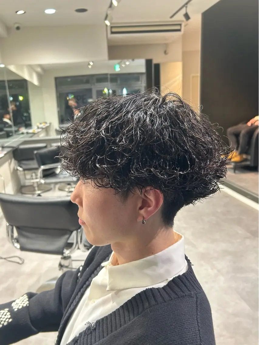 ショート パーマ メンズ カット パーマ 🌀メンズパーマ特化 名古屋/しゅうと🌀のヘアスタイル