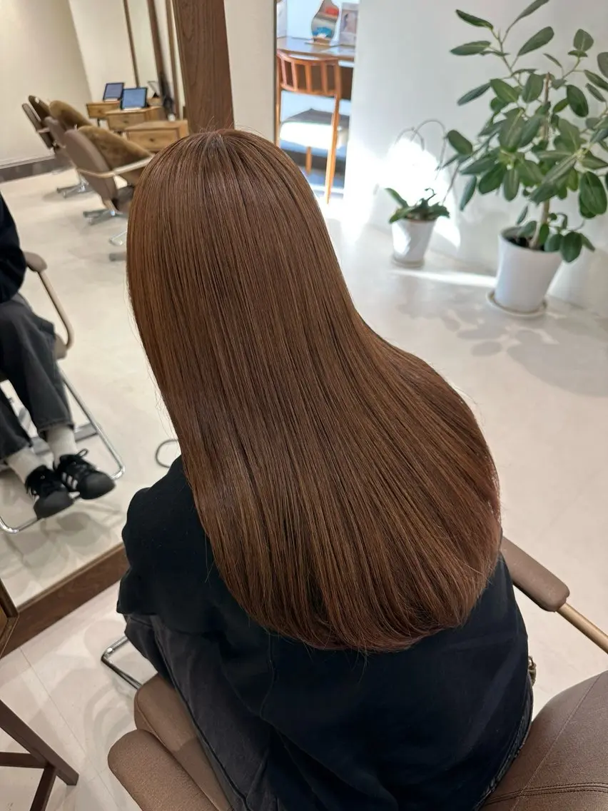 [まろみナチュラルベージュで一気に垢抜け]ワンカラー+オージュア4stepトリートメントの写真