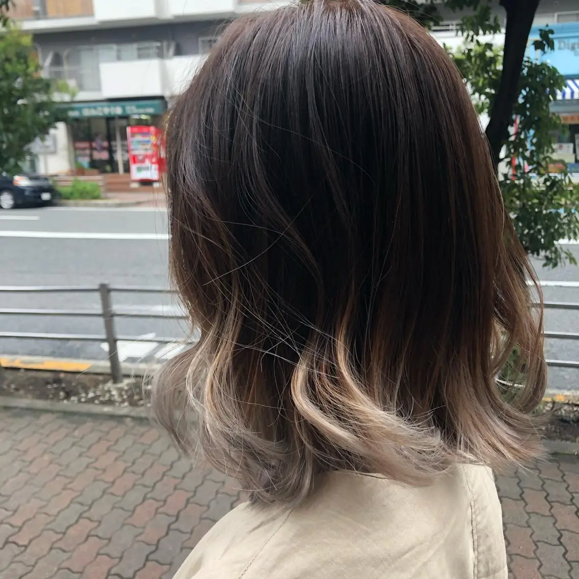 ミディアム 髪質改善 髪質改善カラーゆうひのヘアスタイル