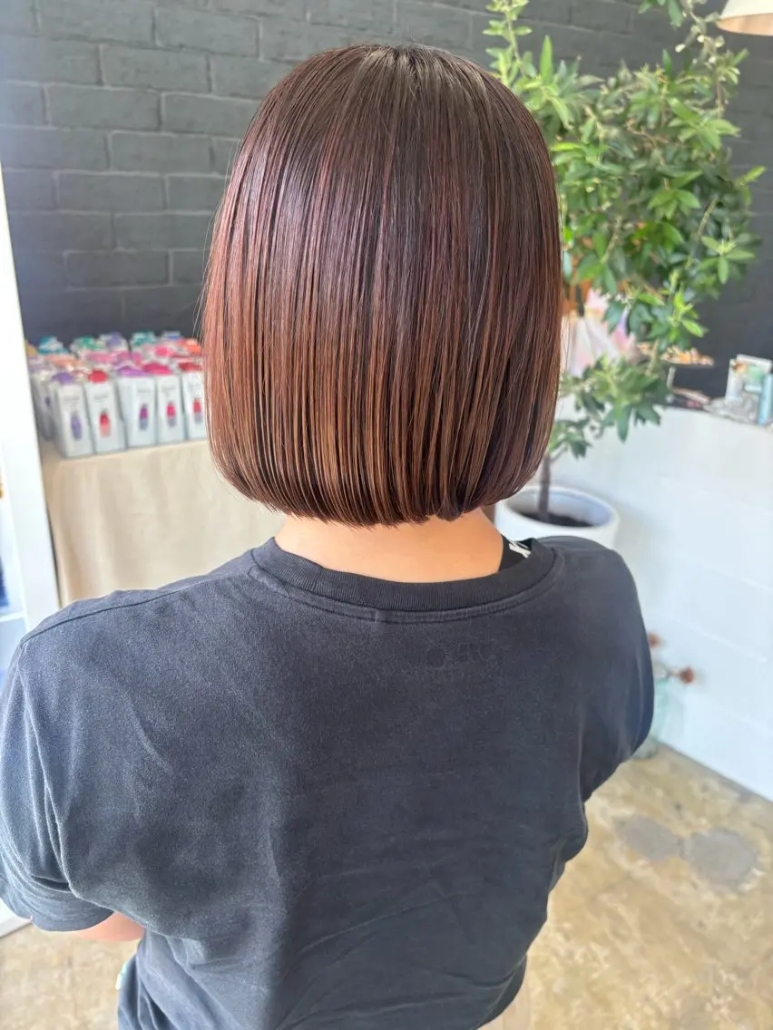ミディアム カット ヤマグチ ユキナのヘアスタイル