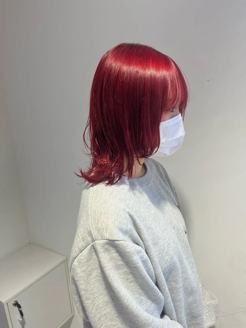 ミディアム カット ヘアカラー トリートメント 小谷野 真優のヘアスタイル