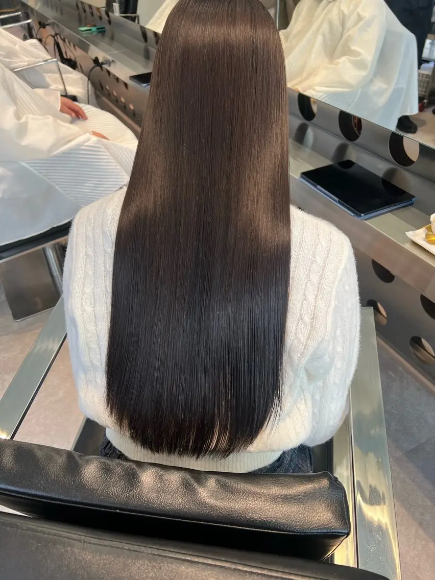 ロング パーマ ストレートパーマ 北村 岳久翔のヘアスタイル