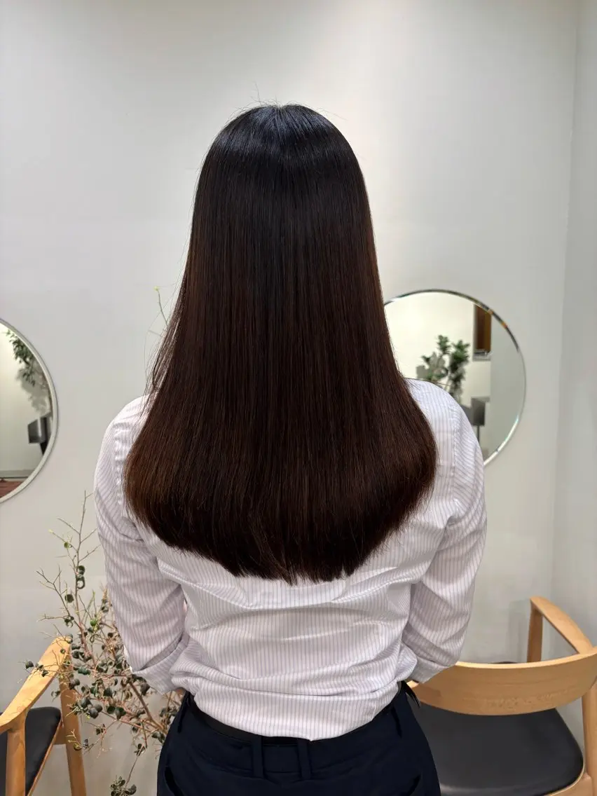 ロング 村田 杏のヘアスタイル