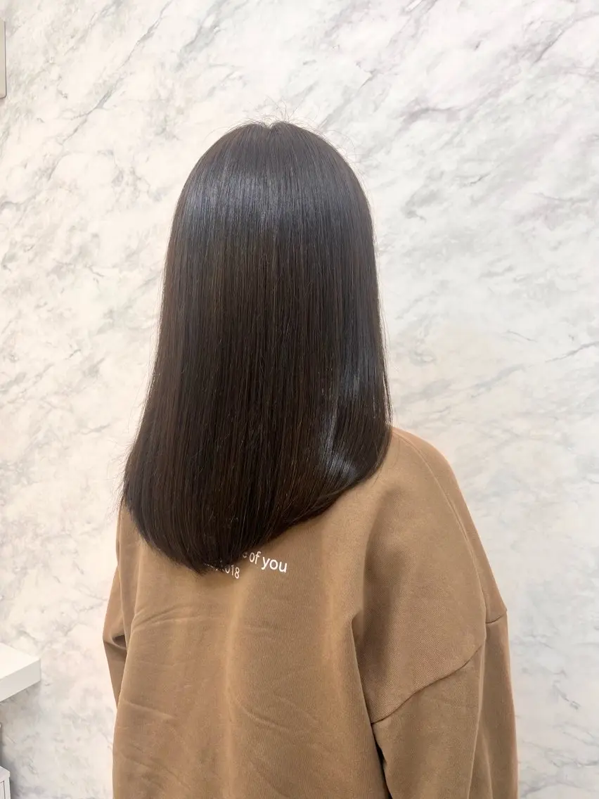 カラー 透明感カラー 松尾 姫依のヘアスタイル