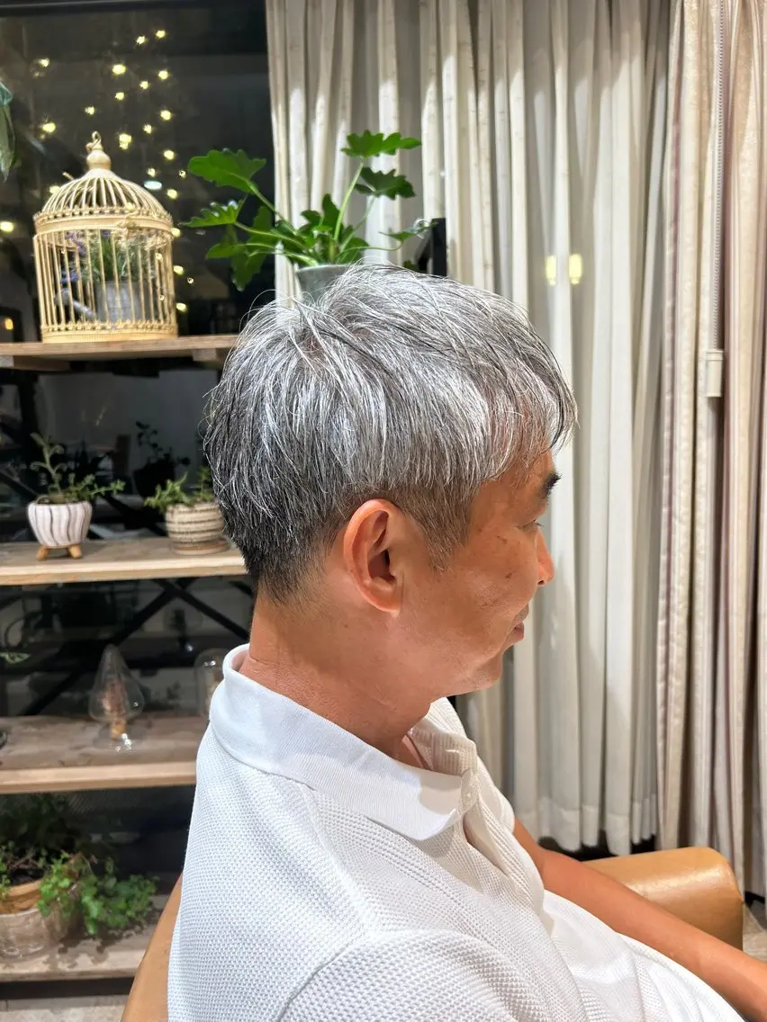 👦🏻メンズカット+🫧‪シャンプー🫧‪(マイクロパブル付き)の写真