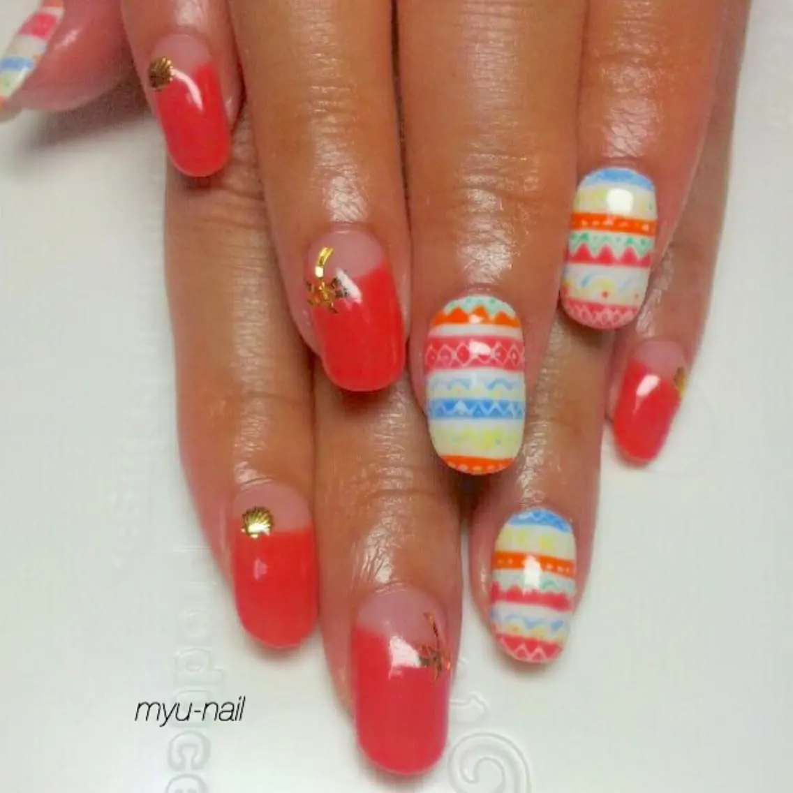 ネイル アートネイル ホームサロン myu-nailのネイルデザイン
