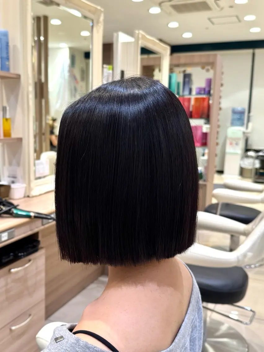 ミディアム ヘアカラー こちんだ ともかのヘアスタイル