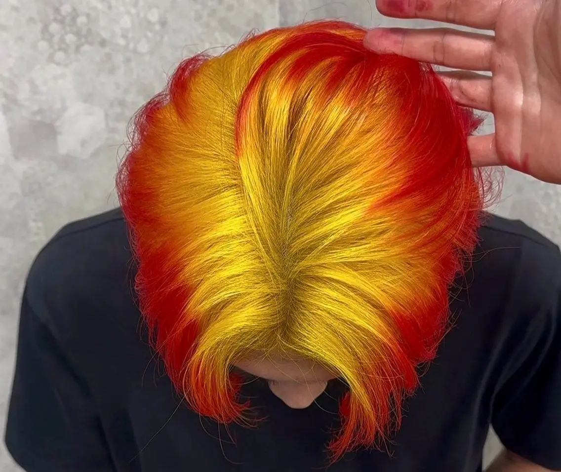 カラー メンズ 佐々木 哲太のヘアスタイル