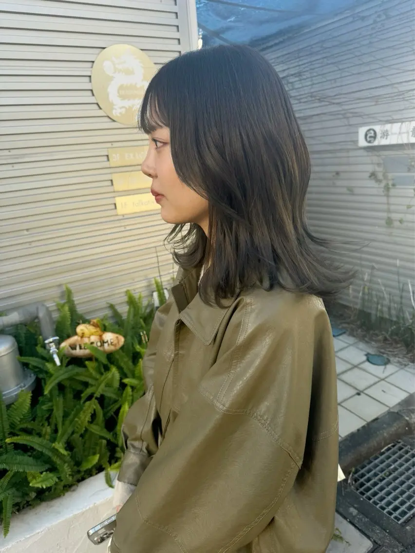 ミディアム 透明感カラー🌿ボブ ✨飛田 ケイのヘアスタイル