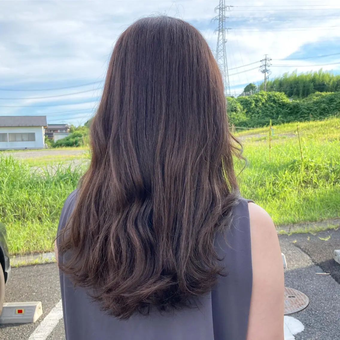 ロング カラー 谷川 穂のヘアスタイル
