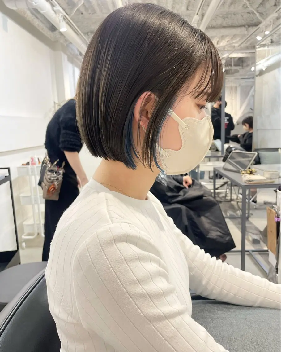 ショート カラー カット ヘアカラー 🌼タッセルボブ/シ ョートmoeka🌼のヘアスタイル
