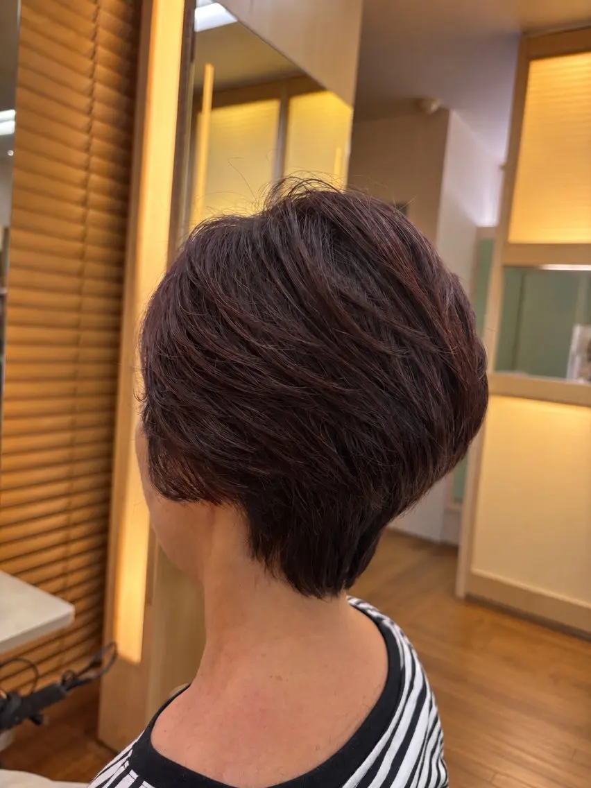 ショート カラー ショートヘア カット ヘアカラー トリートメント 植野 陽菜のヘアスタイル