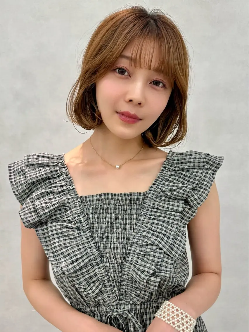 ミディアム 三鷹で1番ショート ボブをカットする新谷のヘアスタイル