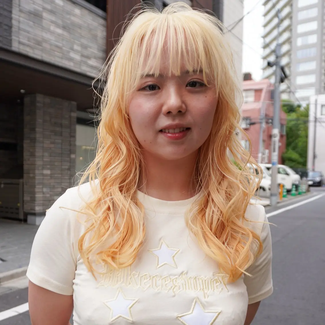 ミディアム カラー ブリーチ 抜きっぱなしブロンド カット ヘアカラー トリートメント メンズヘア/パーマ/ SHOUTOのヘアスタイル
