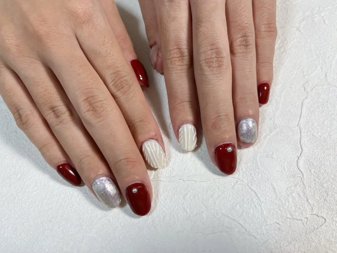 ネイル オーロラネイル フットネイル フレンチネイル ジェルネイル 韓国ネイル ハンドネイル kiki nail たまプラーザのネイルデザイン