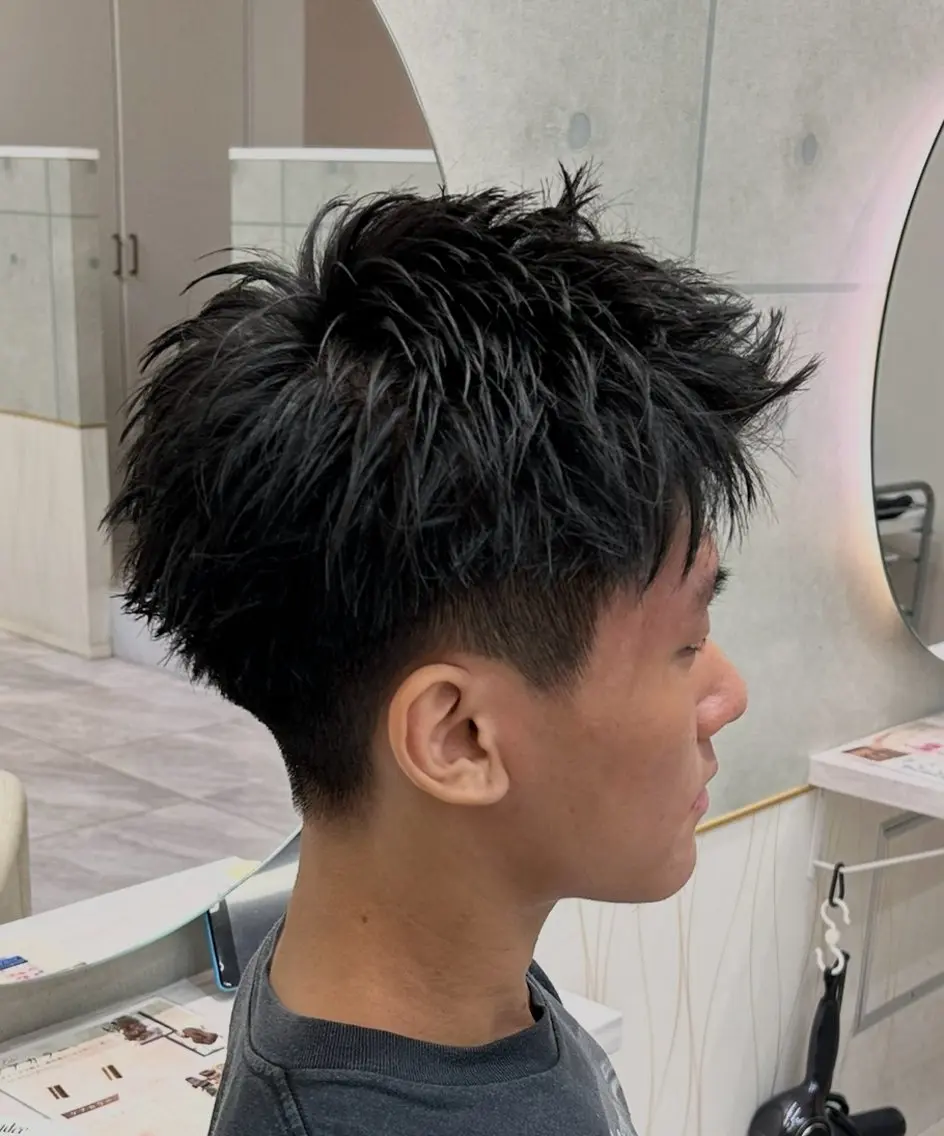 ショート メンズ カット 岩城 滉成のヘアスタイル
