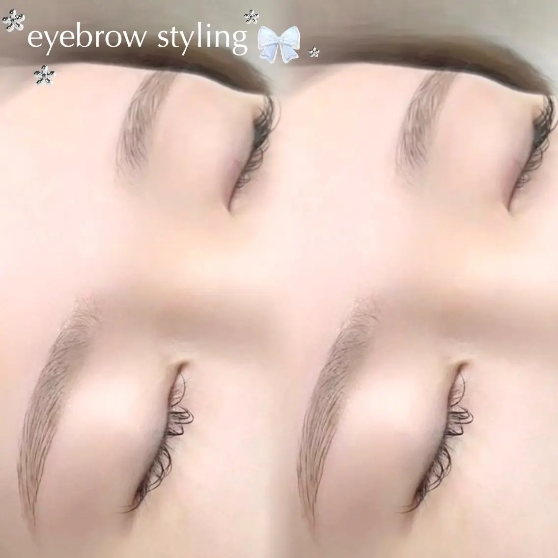 🩶WAXアイブロウスタイリング+間引き／仕上げメイク付き🎀の写真
