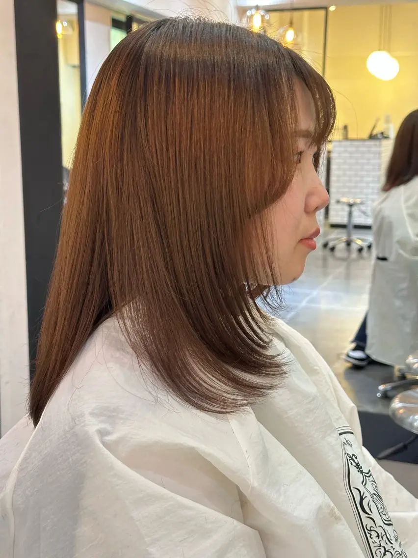 セミロング 似合わせひなた🐥 elima調布のヘアスタイル