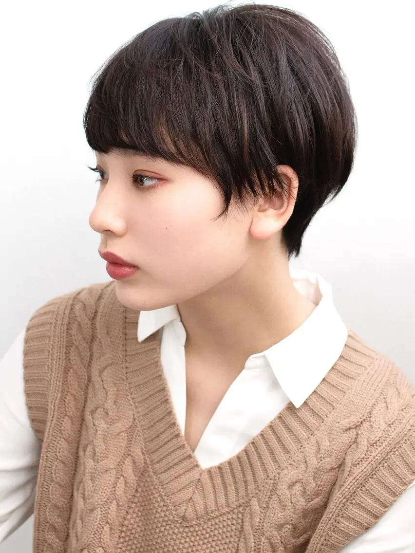 ショート ハンサムショート ショートヘア 美髪/髪質改善/艶髪 /CECILのヘアスタイル